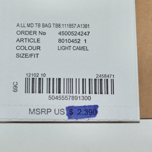 NWT BURBERRY CROSSBODY CALFSKIN EMBOSSED MONOGRAM MEDIUM TB BAG - Picture 11 of 12